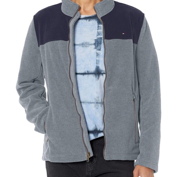 Classic Zip Front Polar Fleece Jacket Men's Timeless Versatile Layering Piece